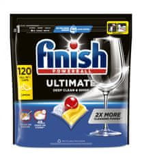 Finish Ultimate All-in-1 Lemon Sparkle tablete za perilicu posuđa, 120/1