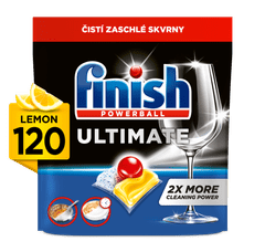 Finish Ultimate All-in-1 Lemon Sparkle tablete za perilicu posuđa, 120/1