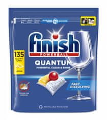 Finish Quantum All-in-1 tablete za perilicu posuđa, Lemon Sparkle, 135/1