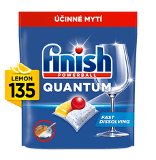 Finish Quantum All-in-1 tablete za perilicu posuđa, Lemon Sparkle, 135/1