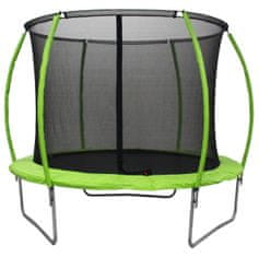 Legoni Space trampolin sa zaštitnom mrežom, 244 cm, zelena