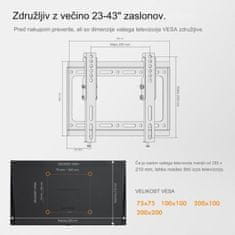 VonHaus nagibni zidni nosač do 95 cm (17-37,5''), do 75kg