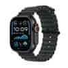 Apple Watch Ultra 2 pametni sat, 49 mm, Cellular, Black Titanium kućište, Black Ocean Band remen