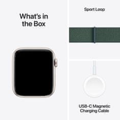 Apple Watch SE2 v3 pametna ura, 40mm, bež aluminijasto ohišje z zelenim paščkom (mxeh3qh/a)