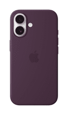 Apple iPhone 16 Silicone Case ovitek, z MagSafe, Plum