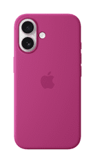 Apple iPhone 16 Silicone Case ovitek, z MagSafe, Fuchsia (Seasonal)