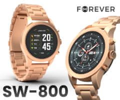 Forever Verfi SW-800 pametni sat, ružičasto zlatna (Rose Gold)