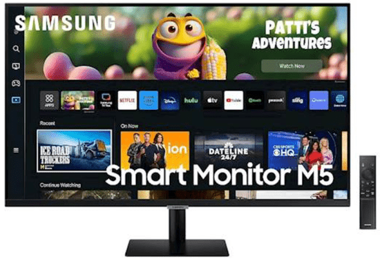 Samsung Smart M5 M50D monitor, 27, VA, 16:9, 1920x1080, 2xHDMI, WI-FI (LS27DM500EUXDU)