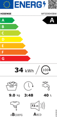 Hisense WF5S9045BW perilica rublja