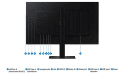 Samsung ViewFinity S6 S60UD monitor, 27, IPS, 2560x1440, DP, HDMI, USB-C (LS27D600UAUXEN)