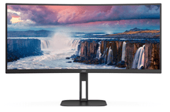 AOC CU34V5C zakrivljeni monitor, 34, UWQHD, VA, 1500R, 100Hz (CU34V5C/BK)