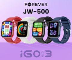 Forever iGO 3 JW-500 pametni sat za mlade, Bluetooth, bijela