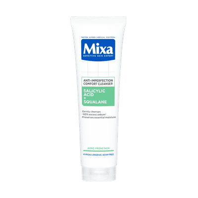  Mixa Anti-Imperfection čistilni gel, s salicilno kislino in skvalanom, 150 ml  