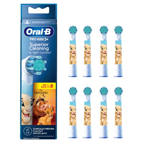 Oral-B Pro Kids 3+ Lion King glava ščetke, 8 kosov