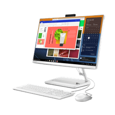 Lenovo IdeaCentre AIO 3 računalo, R5 7430U, 61 cm (24), FHD, 16GB, SSD512GB, W11H, bel (F0G1012XSC)