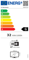 LG 34WP75CP-B gaming monitor, zakrivljen