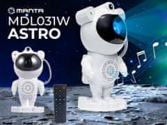 Manta MDL031W ASTRO projektor, 2u1, zvijezde, BT, 360°, + daljinski upravljač