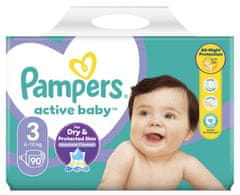 Pampers pelene Active Baby 3 Midi (6-10 kg) 90 kom