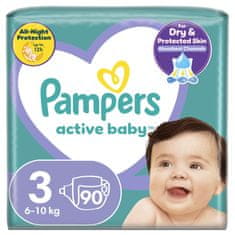 Pampers pelene Active Baby 3 Midi (6-10 kg) 90 kom