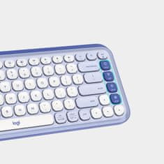 Logitech Pop Icon Keys tipkovnica, Bluetooth, ljubičasta (920-013074)