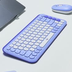 Logitech Pop Icon Keys tipkovnica, Bluetooth, ljubičasta (920-013074)