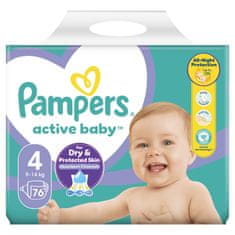 Pampers pelene Active Baby 4 Maxi, 76 kom