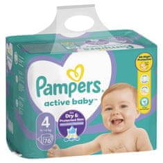 Pampers pelene Active Baby 4 Maxi, 76 kom