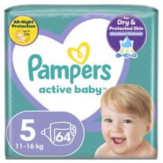 Pampers pelene Active Baby 5 Junior (11-16 kg) 64 kom