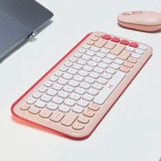 Logitech Pop Icon Keys tipkovnica, Bluetooth, ružičasta (920-013073)