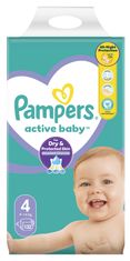 Pampers pelene Active Baby Mega Pack, veličina 4, 132 komada, 9 - 14 kg