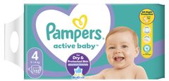 Pampers pelene Active Baby Mega Pack, veličina 4, 132 komada, 9 - 14 kg