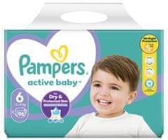 Pampers pelene Active Baby Mega Pack, veličina 6, 96 komada, 13 - 18 kg