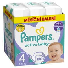 Active Baby pelene, vel. 4, 9-14 kg, 180 komada