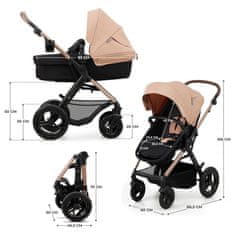 Kinderkraft Kolica MOOV 2 AIR 3IN1 2024 Sand Beige