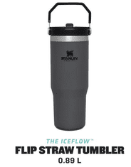 Stanley The IceFlow preklopna boca sa slamkom, 890 ml, tamno siva