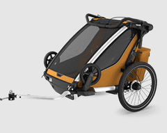 Thule Chariot Sport 2 Double prikolica za bicikle, prirodno zlato