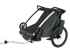 Thule Chariot Cross 2 Double prikolica za bicikle, Dark Slate