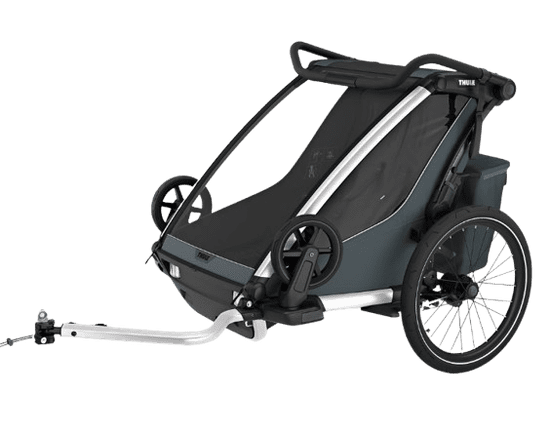 Thule Chariot Cross 2 Double prikolica za bicikle, Dark Slate