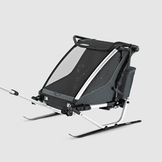 Thule Chariot Cross 2 Double prikolica za bicikle, Dark Slate