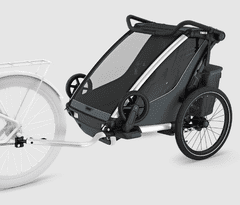 Thule Chariot Cross 2 Double prikolica za bicikle, Dark Slate