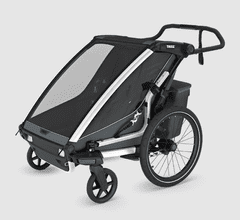 Thule Chariot Cross 2 Double prikolica za bicikle, Dark Slate