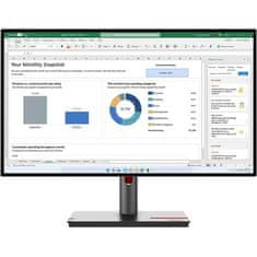 Lenovo ThinkVision P27q-30 monitor, 27, QHD, IPS, 75Hz, 4ms (MONLE00003)