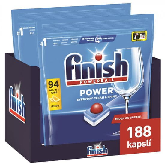 Finish Power All in 1 tablete za perilicu posuđa, 188 komada