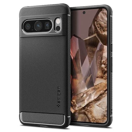 Spigen Rugged Armor ovitek za Google Pixel 8 Pro, silikonski, črn