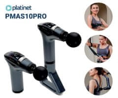 Platinet PMAS10PRO masažni pištolj, crni