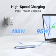 Ugreen Revodok 5u1 Hub adapter, USB-C, plavi