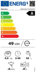 Electrolux EW6F2491E perilica rublja, 9 kg