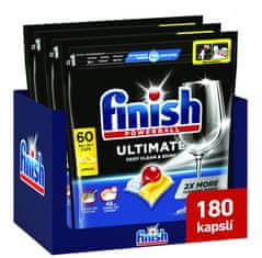 Finish Ultimate All-in-1 Lemon Sparkle tablete za perilicu posuđa, 180/1