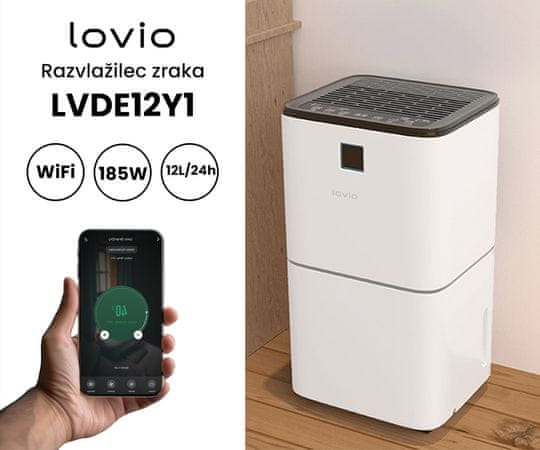 Manta Lovio SmartDry razvlažilec zraka, 2 l, WiFi, aplikacija, ionizacija 