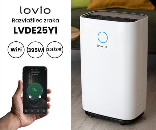 Manta Lovio SmartDry Pro razvlažilec zraka, 4 l, WiFi, aplikacija, ionizacija 